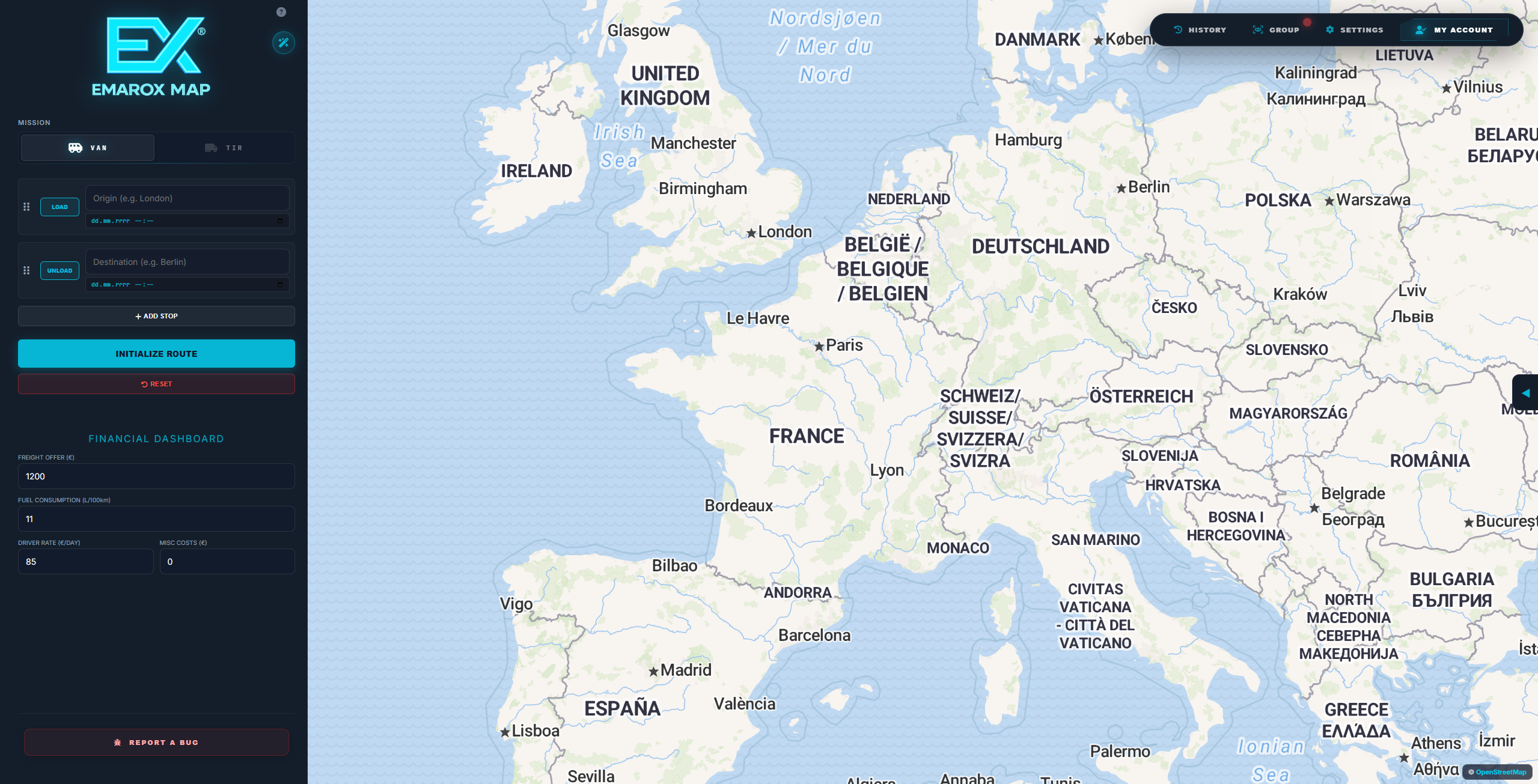Aplikacja EMAROX MAP